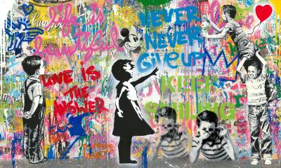 Mr Brainwash Pop Wall