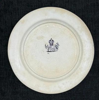 Mulberry Transferware Plate 5 13 W B Brownfield Madras Pattern