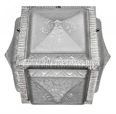 Muller Fr res French Art Deco Pendant or Flush Mount Signed by Muller Ferers