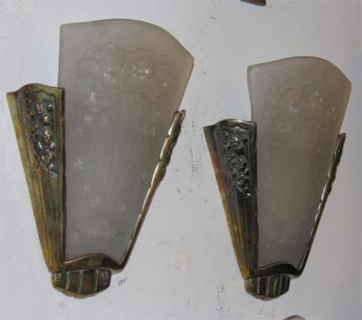 Muller Fr res French Art Deco Wall Sconces by Muller Freres