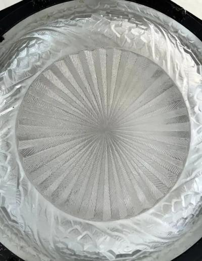 Muller Fr res French Art Deco Wrought Iron Glass Chandelier Muller Freres Attributed c1930