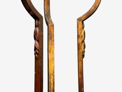 Muller Fr res Muller Fr res French Art Deco Bronze Glass Chandelier France 1920s