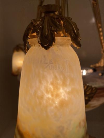 Muller Fr res Muller Freres French Art Deco Chandelier