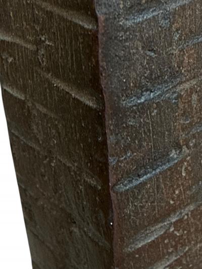 Muller Fr res SIGNED MULLER FRERES GLASS WROUGHT IRON ART DECO TORCHIERE BY FRANCOIS CARION