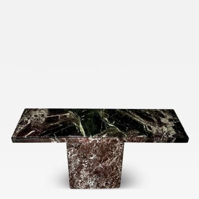 Multi Colored Marble Console Table Italy 1970