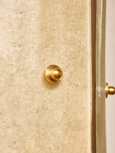 Multi Layers Murano Glass Wall Sconces in Beige Tones