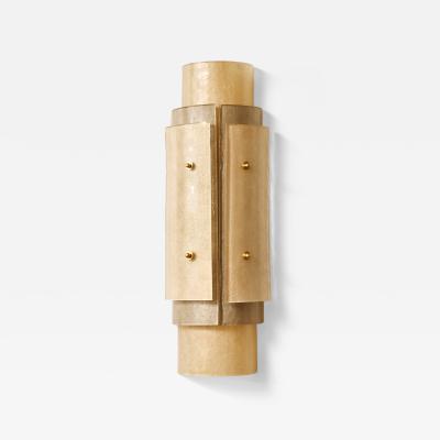 Multi Layers Murano Glass Wall Sconces in Beige Tones
