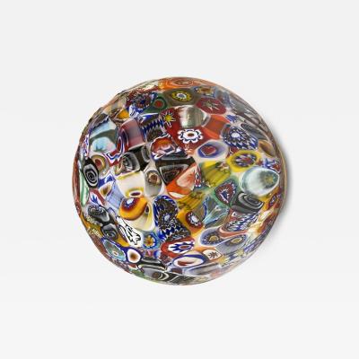 Multicolored Murrine Little Sphere Wall Sconce O Flush Mount in Murano Glass
