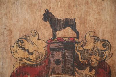 Munchener Painted Coat of Arms with Giant Schnauzer