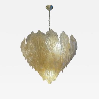 Murano 6 tier waterfall golden leaf lamp