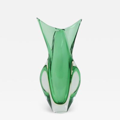 Murano Artistic Glass Vase by Flavio Poli for Seguso Italy 1960s