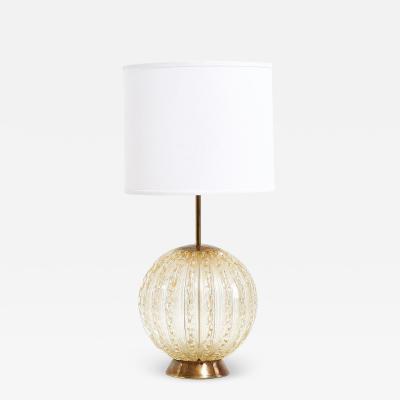 Murano Barbini Controlled Bubble Table Lamp Italy 1950