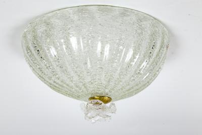 Murano Blown Dome Shaped Flushmount or Pendant 2 Available