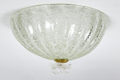 Murano Blown Dome Shaped Flushmount or Pendant 2 Available
