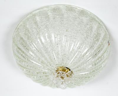 Murano Blown Dome Shaped Flushmount or Pendant 2 Available