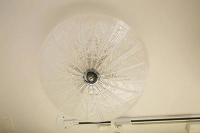 Murano Blown Textured Ceiling Fixture Pairs Available
