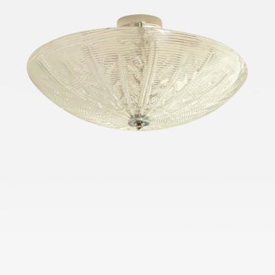 Murano Blown Textured Ceiling Fixture Pairs Available