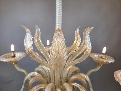 Murano Chandelier With 8 Lights Italy