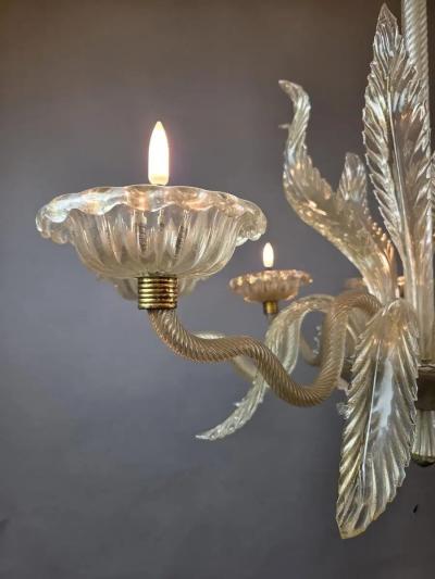 Murano Chandelier With 8 Lights Italy