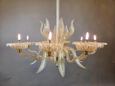 Murano Chandelier With 8 Lights Italy
