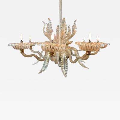 Murano Chandelier With 8 Lights Italy