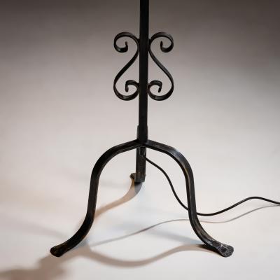 Murano Floor Lamp Millefiori with Glass Flowers attributed to Barovier Toso