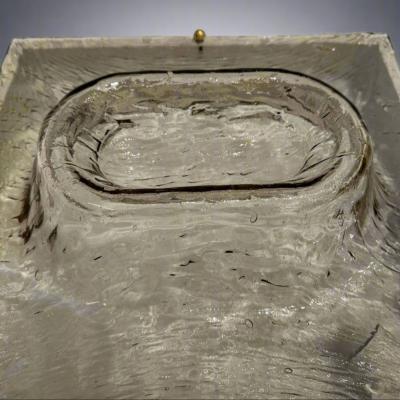 Murano Glass Ceiling Fixture by Toni Zuccheri for Venini Italy