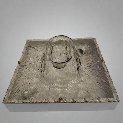 Murano Glass Ceiling Fixture by Toni Zuccheri for Venini Italy