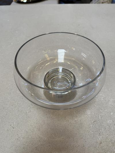 Murano Glass Centerpiece Bowl with Metal Base Italy 1970s