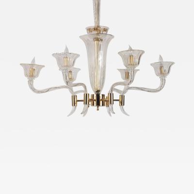 Murano Glass Chandelier Italy 1960s