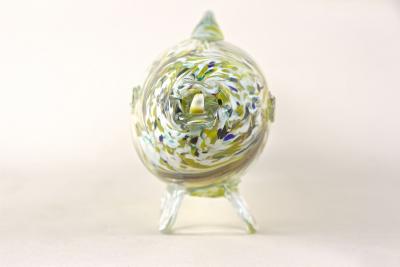 Murano Glass Fish Sculpture Multicolored Mid Century Italy ca 1950