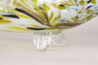 Murano Glass Fish Sculpture Multicolored Mid Century Italy ca 1950