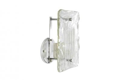 Murano Glass Ice Drip Sconces Austria 1960s