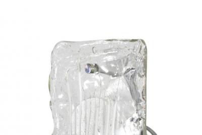 Murano Glass Ice Drip Sconces Austria 1960s