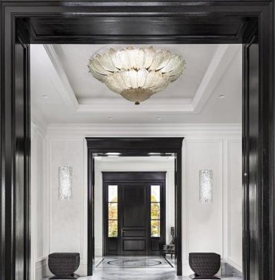 Murano Glass Leave Ceiling Light Chandelier