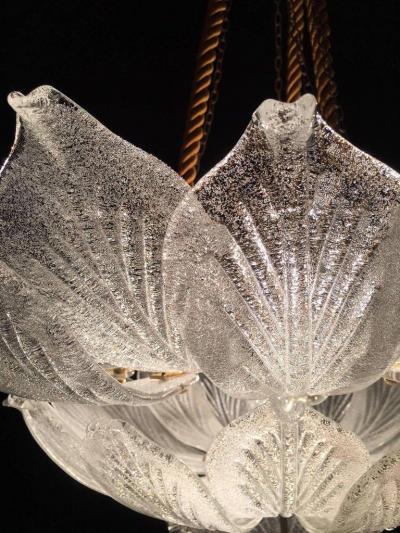 Murano Glass Leave Ceiling Light Chandelier