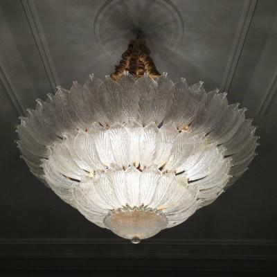 Murano Glass Leave Ceiling Light Chandelier