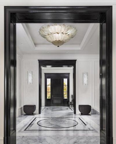 Murano Glass Leave Ceiling Light Chandelier