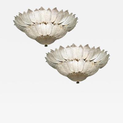 Murano Glass Leave Ceiling Light Chandelier