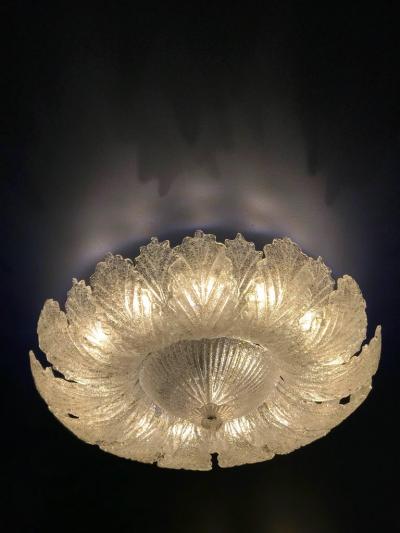 Murano Glass Leaves Flush Mount or Ceiling Lights