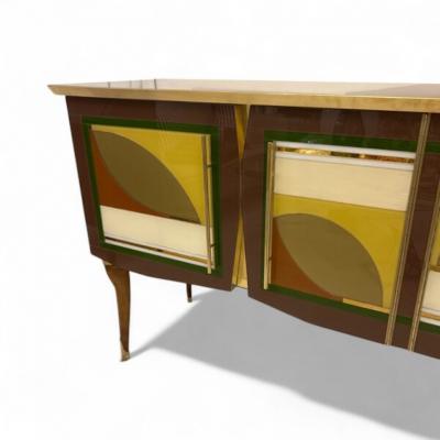 Murano Glass Leaves Sideboard