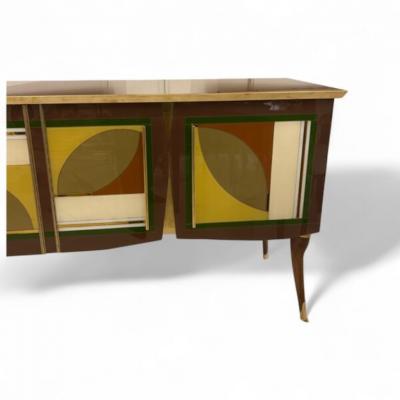 Murano Glass Leaves Sideboard