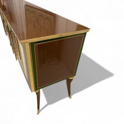 Murano Glass Leaves Sideboard