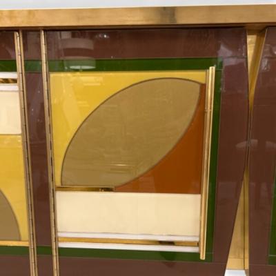 Murano Glass Leaves Sideboard