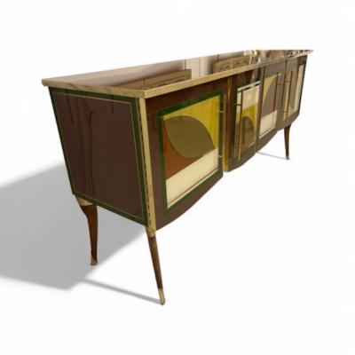 Murano Glass Leaves Sideboard