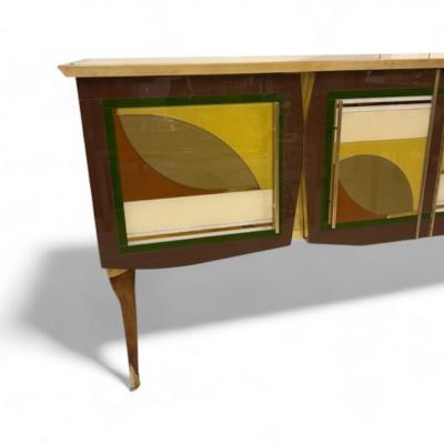 Murano Glass Leaves Sideboard