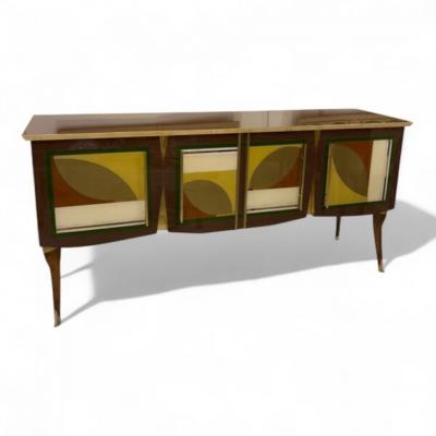 Murano Glass Leaves Sideboard