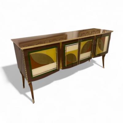 Murano Glass Leaves Sideboard