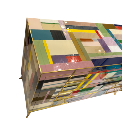 Murano Glass Mosaic Chest of Drawers