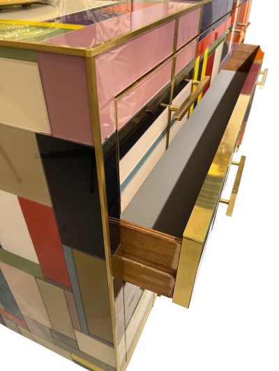 Murano Glass Mosaic Chest of Drawers